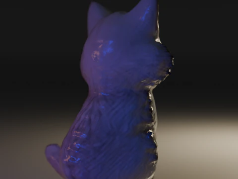 Cute and elegant cat 3D Print Model