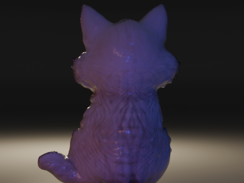 Cute and elegant cat Modello di stampa 3D