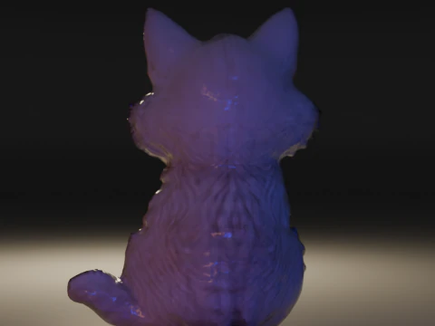 Cute and elegant cat 3D Print Model