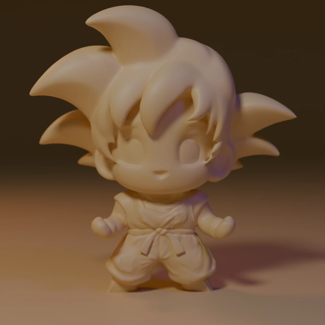 Toy Goku 3D Print Model .c4d .max .obj .3ds .fbx .stl .blend 