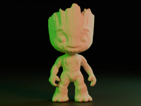 베이비 그루트 3D 프린트 모델