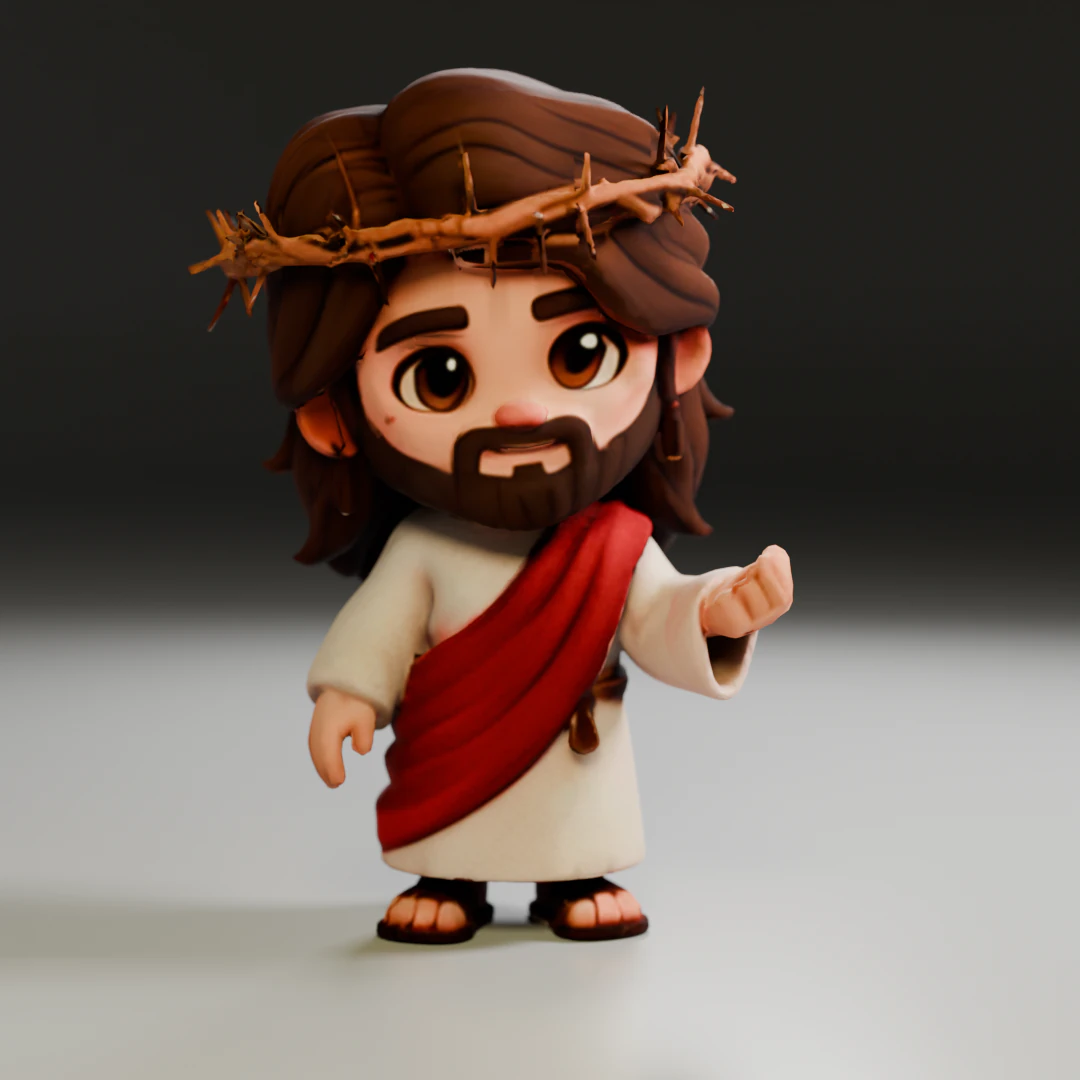 Jesus Christ 3D Print Model .c4d .max .obj .3ds .fbx .stl .blend 