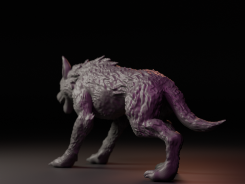 Gray wolf Modello di stampa 3D