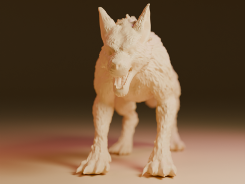 Gray wolf Modello di stampa 3D