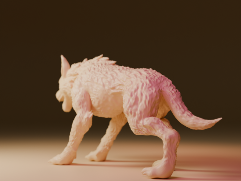 Gray wolf Modello di stampa 3D