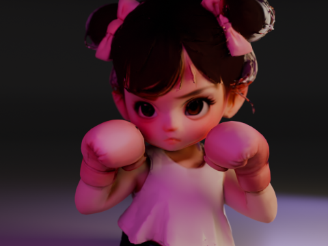 Boxer woman 3D Принт Модель