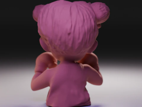 Boxer woman 3D Print Model