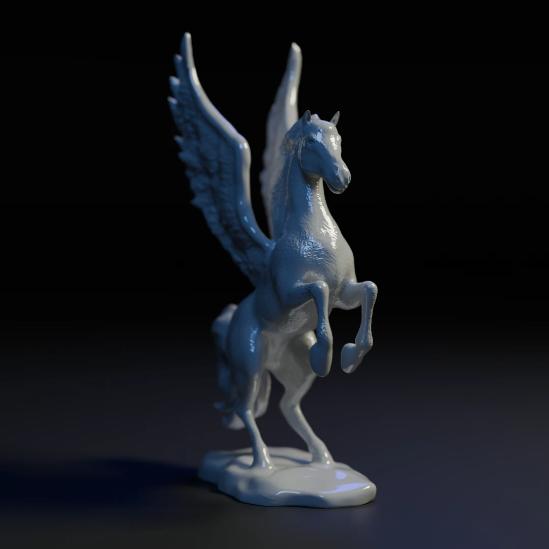 Pegasus 3D Print Model .c4d .max .obj .3ds .fbx .stl .blend 