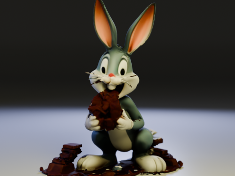 Bugs Bunny Modelo de Impressão 3D