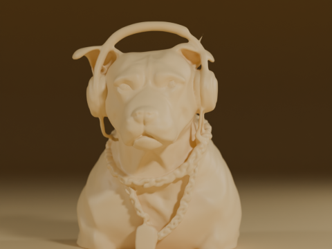 Pit Bull Terrier 3D 打印模型