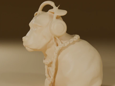 Pit Bull Terrier 3D Print Model