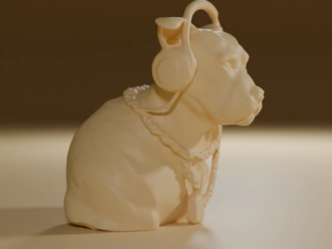 Pit Bull Terrier 3D Print Model