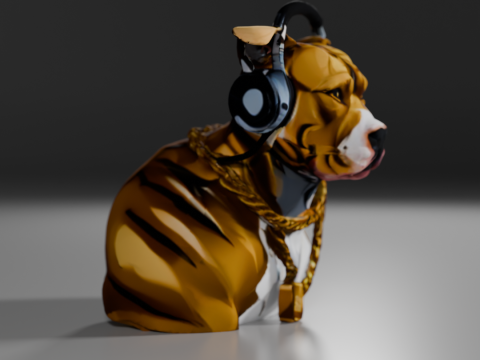 Pit Bull Terrier 3D Принт Модель