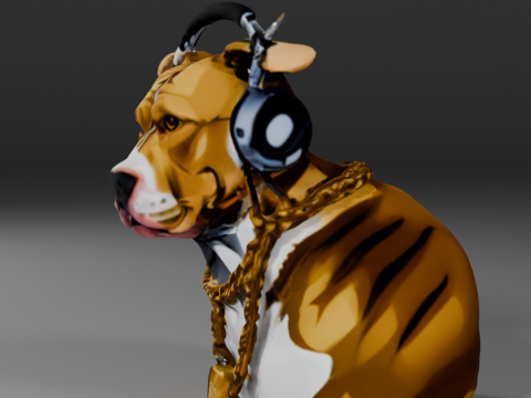 Pit Bull Terrier 3D Принт Модель