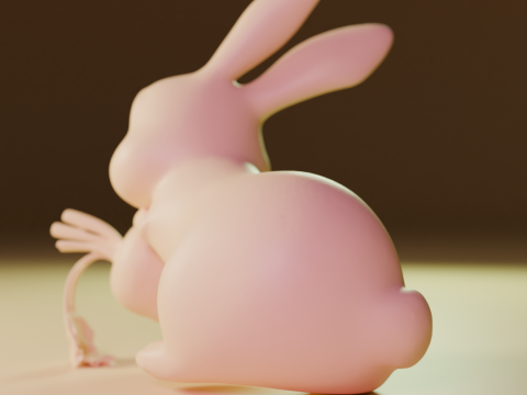 Rabbit eating carrot Model Cetak 3D