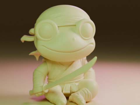 Ninja frog 3D प्रिंट मॉडल