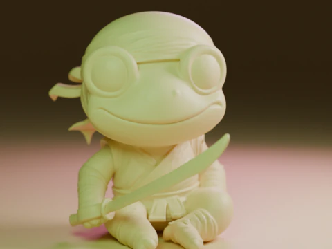 Żaba ninja Model do druku 3D