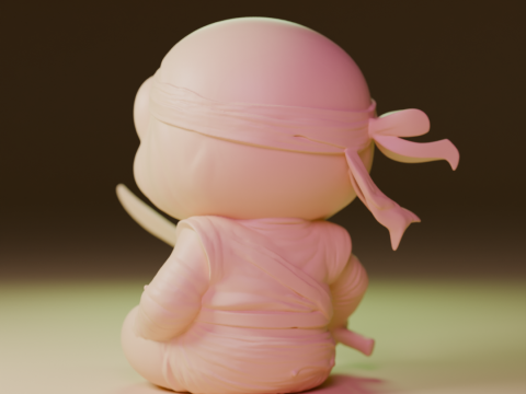 Ninja frog 3D Print Model