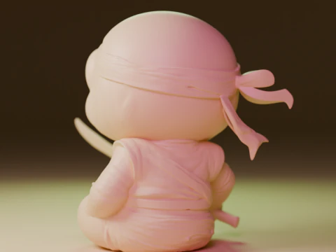 Ninja frog 3D Print Model