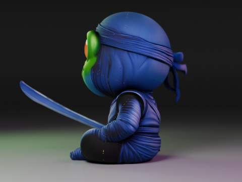 Ninja frog 3D Print Model
