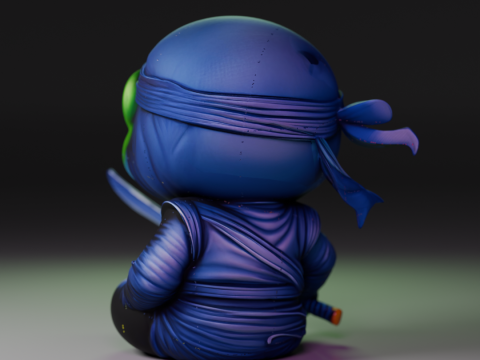 Ninja frog 3D Print Model