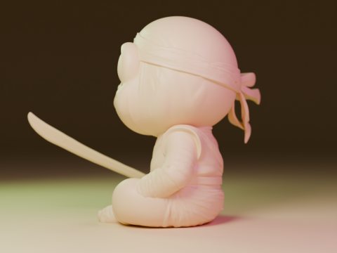 Ninja frog 3D Print Model