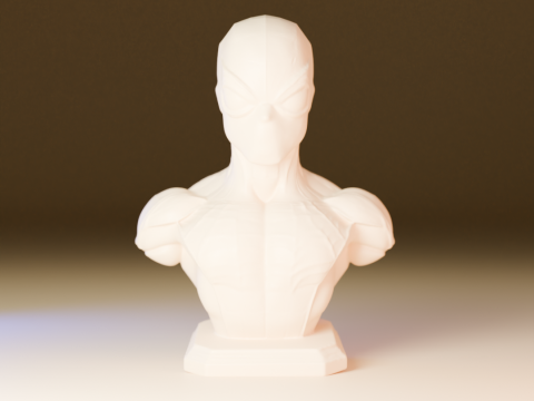 Spider man bust 3Dプリントモデル