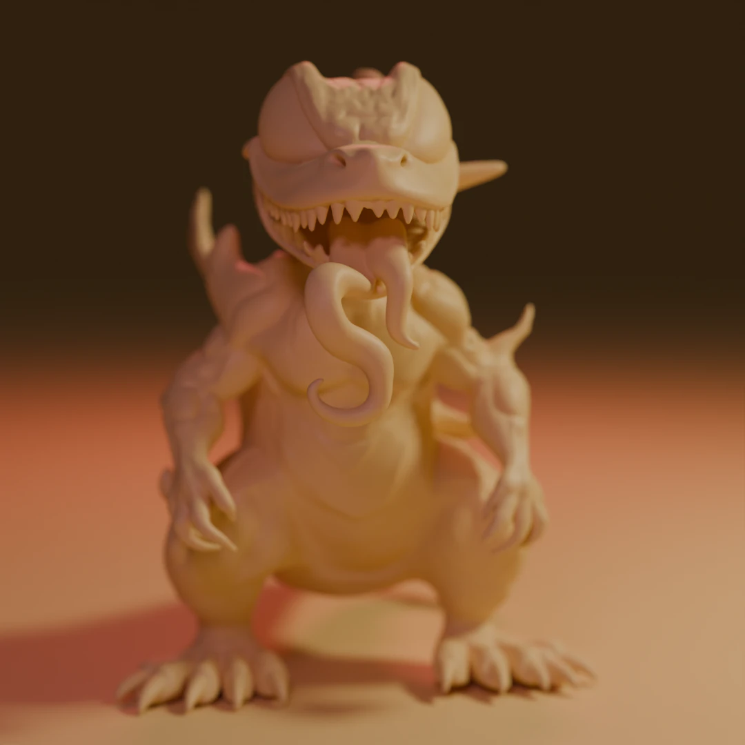 Venomgator 3D Print Model .c4d .max .obj .3ds .fbx .stl .blend 