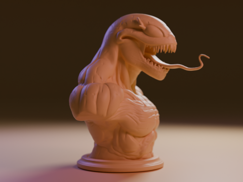 Venom bust 3D Baskı Modeli