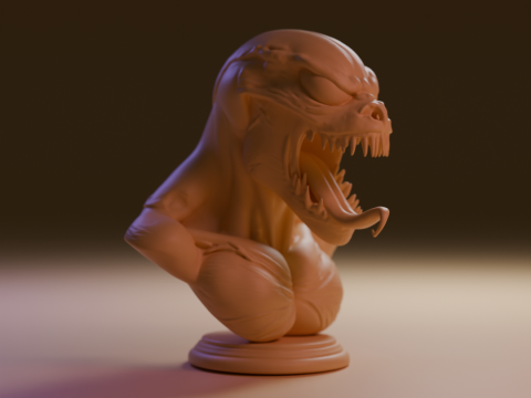 Venom bust 3D 打印模型