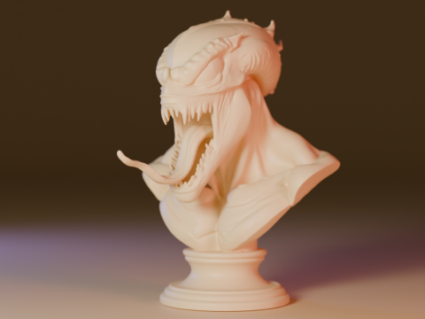 Venom bust 3D Print Model
