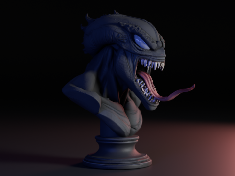 Venom bust 3D Print Model