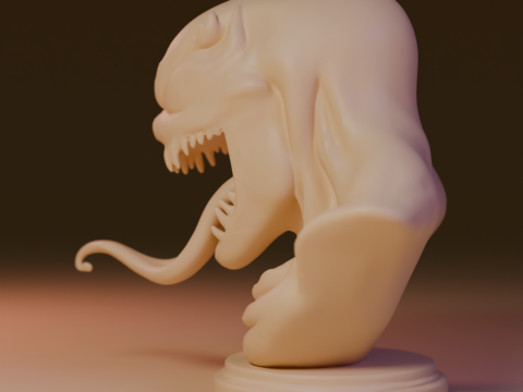 Venom bust 3D Print Model