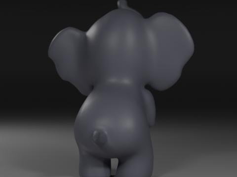 Cute elephant Modelo de Impressão 3D