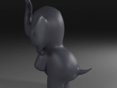 Cute elephant Modelo de Impressão 3D