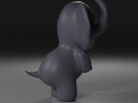 Cute elephant Modelo de Impressão 3D
