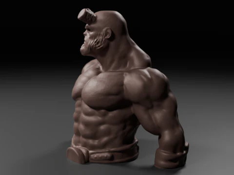 Hellboy bust 3D Print Model