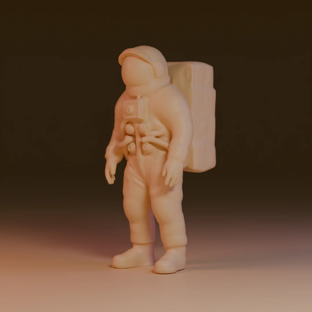 Astronaut 3D Print Model .c4d .max .obj .3ds .fbx .stl .blend 