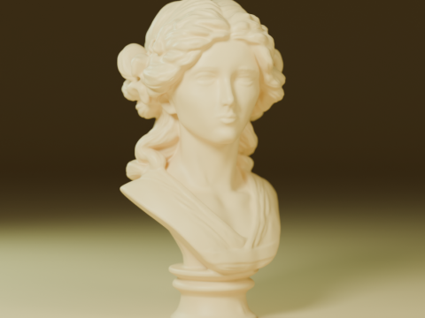 Muse of Marble 3D Print Model