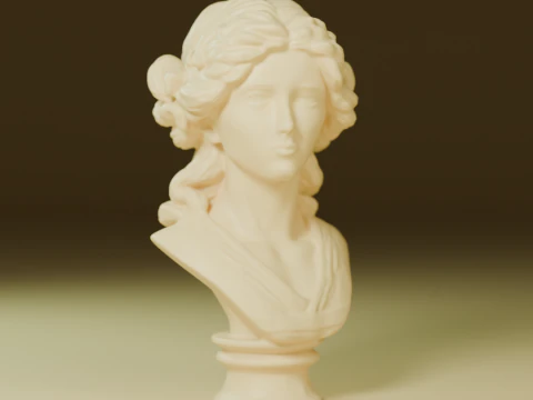 Muse of Marble 3D Print Model