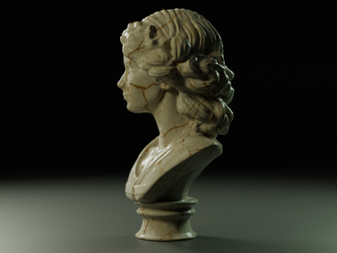 Muse of Marble 3D Print Model