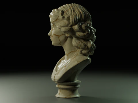 Muse of Marble 3D Print Model