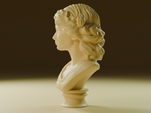 Muse of Marble 3D Print Model