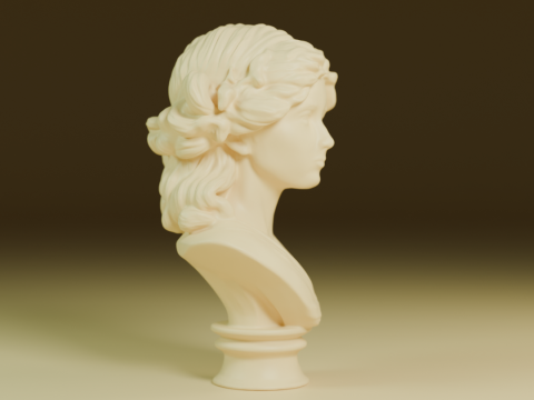 Muse of Marble 3D Print Model