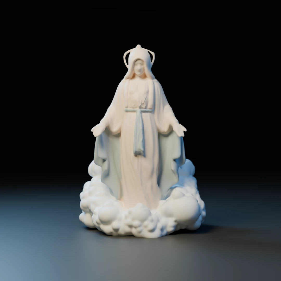 Mary mother 3D Print Model .c4d .max .obj .3ds .fbx .stl .blend 