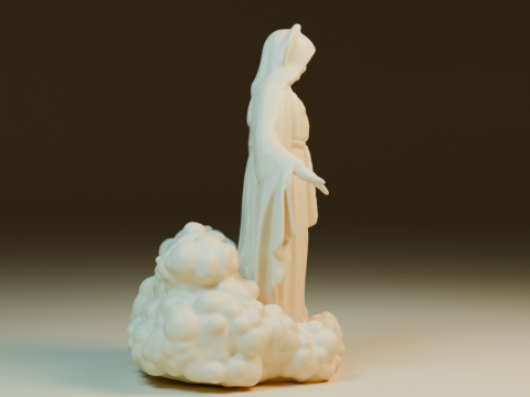 Mary mother 3D 打印模型