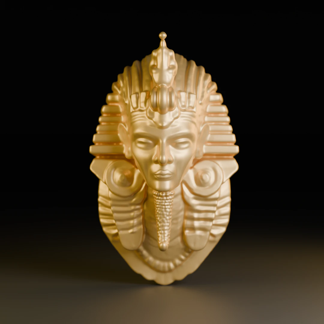Pharaoh 3D Print Model .c4d .max .obj .3ds .fbx .stl .blend 