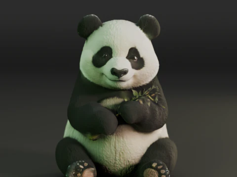 熊猫 3D 打印模型