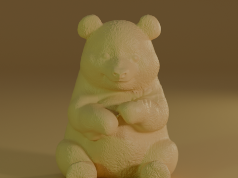 Panda bear Model Cetak 3D