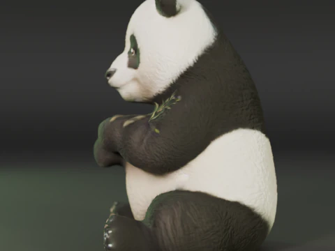 Panda bear 3D Print Model